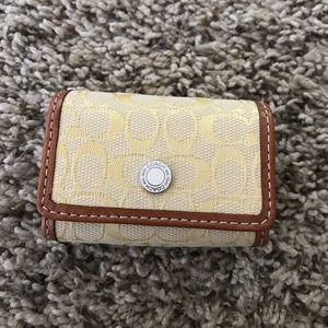 Coach contact lens case